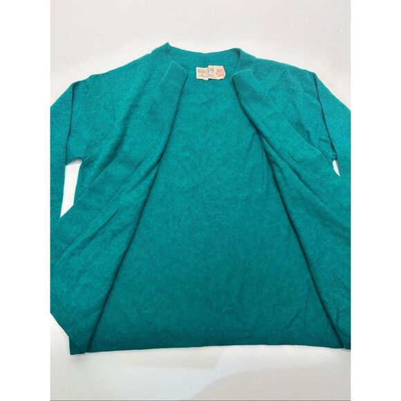 Vtg Ballantyne Of Peebles 100% Cashmere Cardigan Sweater Scotland - Picture 4 of 7